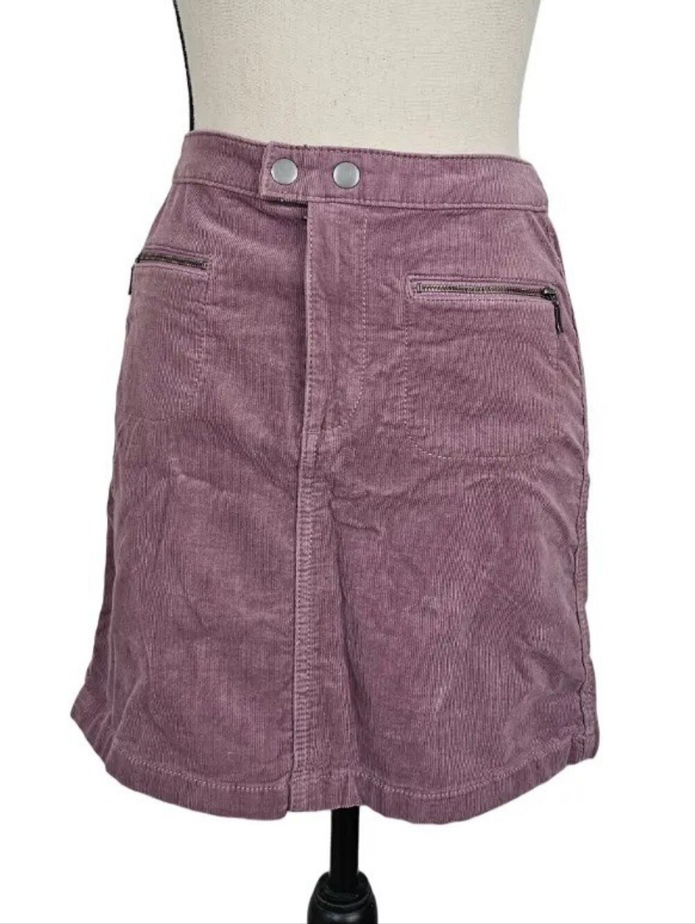 Mossimo Supply Co. Dusty Mauve Corduroy Mini Skirt